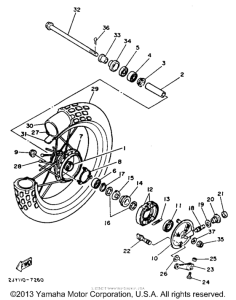 TW200UC Переднее колесо