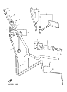 XJR1300 Lenker & kabel