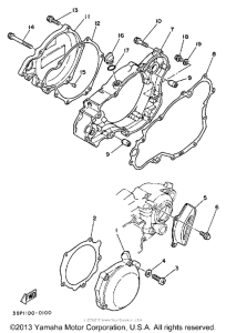 WR250Z Боковые крышки