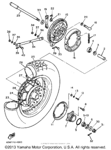 XV700N Rear wheel l lc