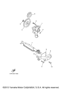 XVS650A Масляный насос