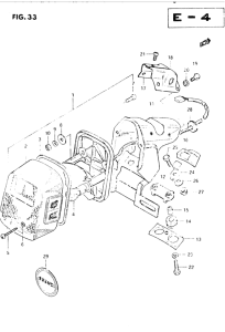 DR250 Задний комбинированный сигнал