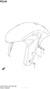 GSX-R1000 Front Fender (Gsx-R1000L4 E28)