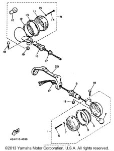 XV750E Поворотники