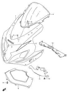 GSX-R750 Cowling body