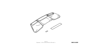 GL1800 (ABS) Trunk lid organizer