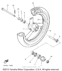 FZR1000DC Переднее колесо