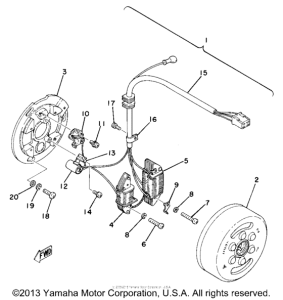 DT250D Flywheel magneto