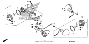 VT1300CS Задний фонарь