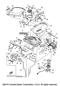 XSR900 Топливный бак
