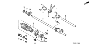 CBR900RE Вилка переключения передач