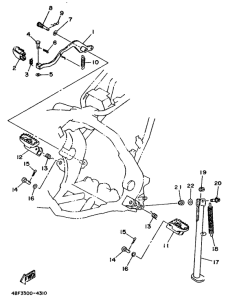 WR200R Stand. footrest