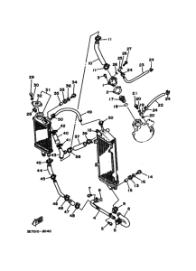 DT200R DT200RG Радиатор и шланг