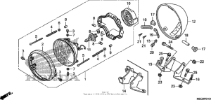 VT750C2B Фара головного света