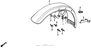 CB750 Переднее крыло