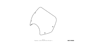 VTX1300C Boulevard shield (clear)