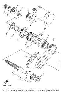 XJ600SJ Муфта стартера