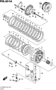 VL1500B Сцепление