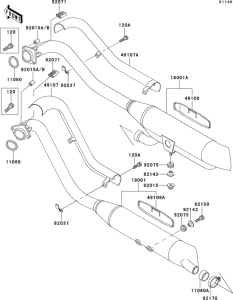 VN800 Глушитель