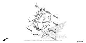 CBR600RR (ABS) Крышка генератора
