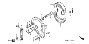 CB450S Задний тормоз