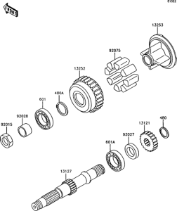 Z750 Secondary shaft