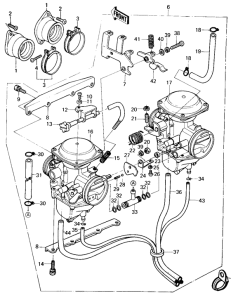 KZ400 Carburetor assy