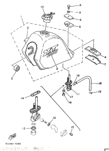 XT250 Топливный бак