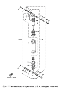 YZ125J2 Задняя подвеска