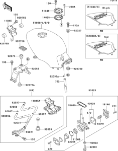 EX500 Fuel tank(1 / 2)(ex500-d1)