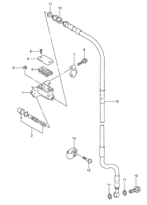 RM80 Передний тормозной цилиндр
