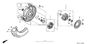 VT750DC Переднее колесо