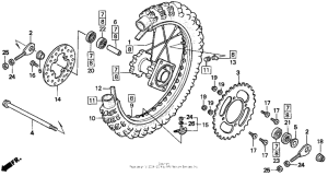 CR80R Переднее колесо