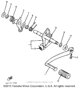XV750J Shift shaft pedal