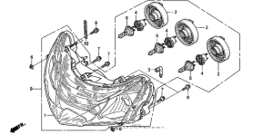 CBR900RR Фара головного света