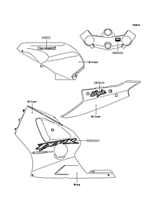 ZX1200 Наклейки