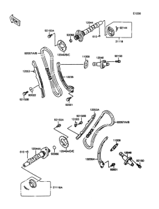 VN1500 Распред вал