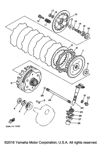 TW200E Сцепление