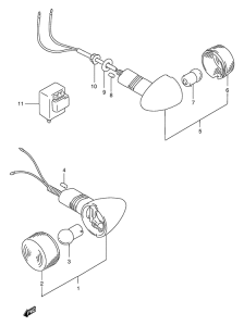 GSF400 Поворотники
