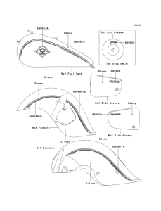 VN1500 Decals(silver / ebony)(r4 / r5)