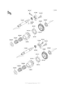 ZX1400 Валансирный вал