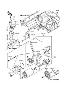 ZR1200 Starter motor / starter clutch