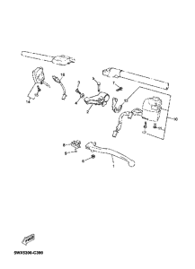 TZR50 Interruptor  manillar&palanc