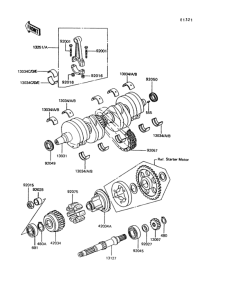 Z550 Коленвал
