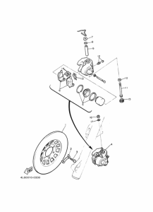 XJ650S ﾌﾛﾝﾄﾌﾞﾚｰｷｷﾔﾘﾊﾟ
