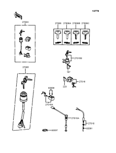 AR80-II Замок зажигания