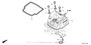  Крышка головки цилиндров