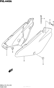 RM85 Обтекатель рамы