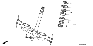 CR250R Траверса нижняя