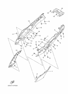 FJ09 Боковые обтекатели